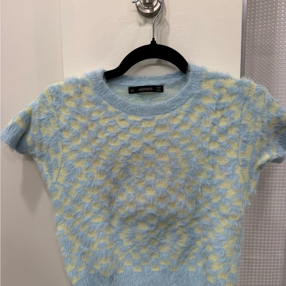 Morpheus Blue and Yellow Short Sleeve Top